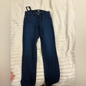 PAIGE Blue Straight Leg Jeans Classic Style